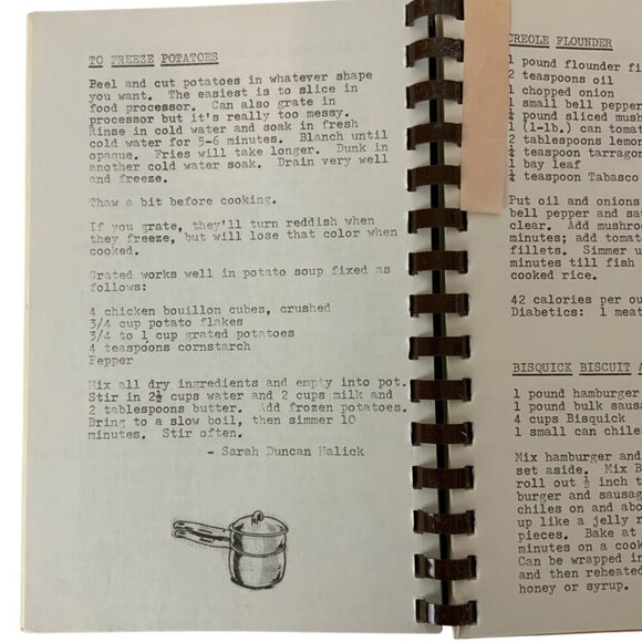 East Texas Rebekah Round-Up Cookbook Spiral Bound 1987 Deep East Texas Cooking - Picture 7 of 13